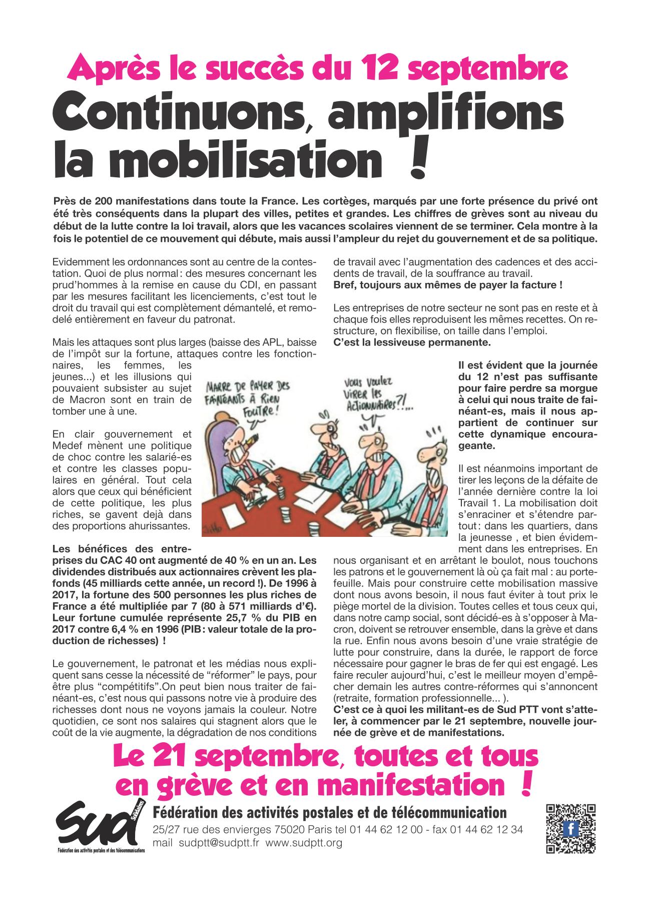 appel 21 sept sud
